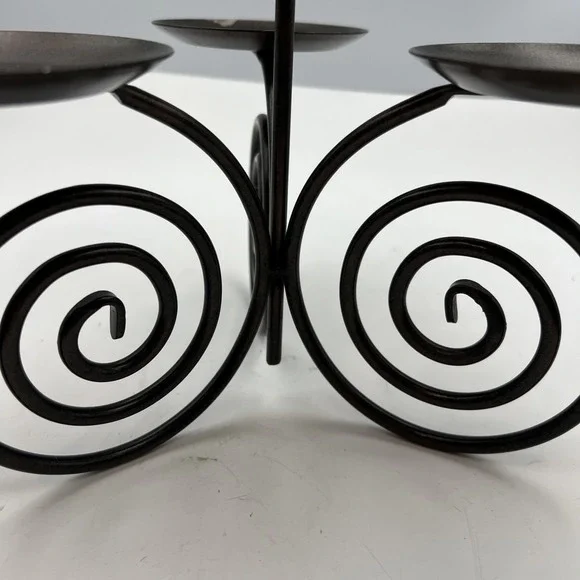 Partylite‎ Viking Scroll 4 Pillar Ball Candle Holder – PO297 - Picture 6 of 11